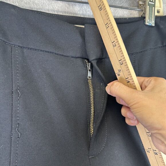 Anthropologie The Essential Slim Black Ankle Trousers Pants Size US 4 UK 8 Casua - Picture 5 of 15